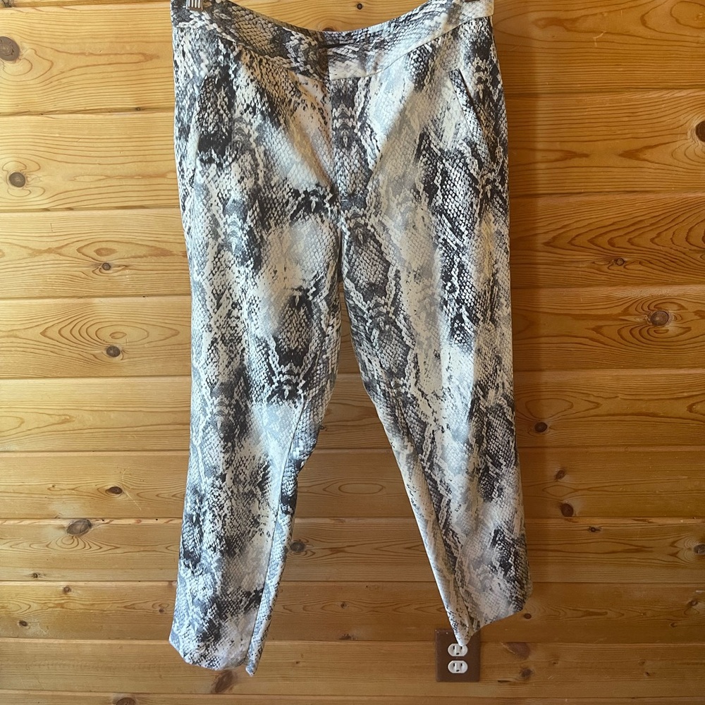 Snake print pants